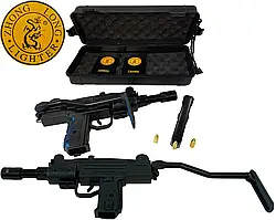 Запальничка автомат "Lucky Uzi" у кейсі на подарунок чоловікові