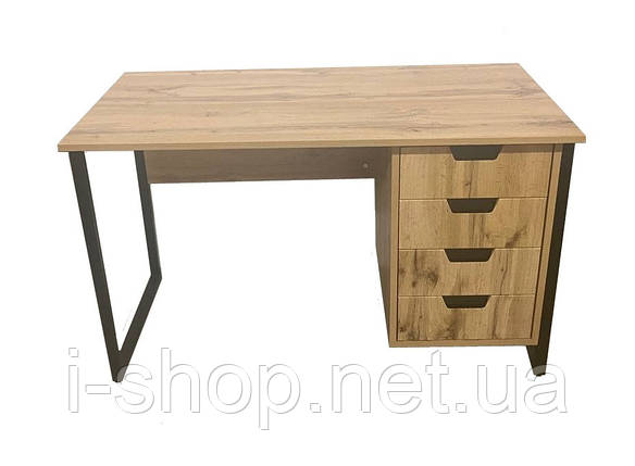 Офісний стіл лофт СМПВ-2 (1200x600x765) Дуб Аппалачі/Дуб Вотан Гамма стиль, фото 2