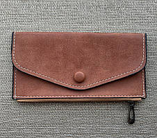 Стильний жіночий гаманець коричневого кольору