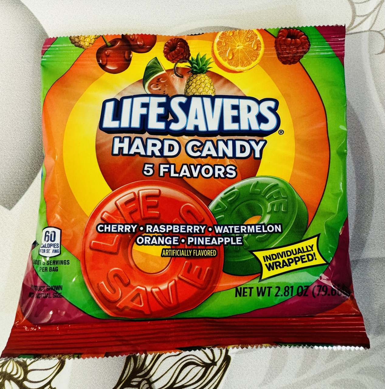 Фруктові льодяники кільця Life Savers Hard Candy