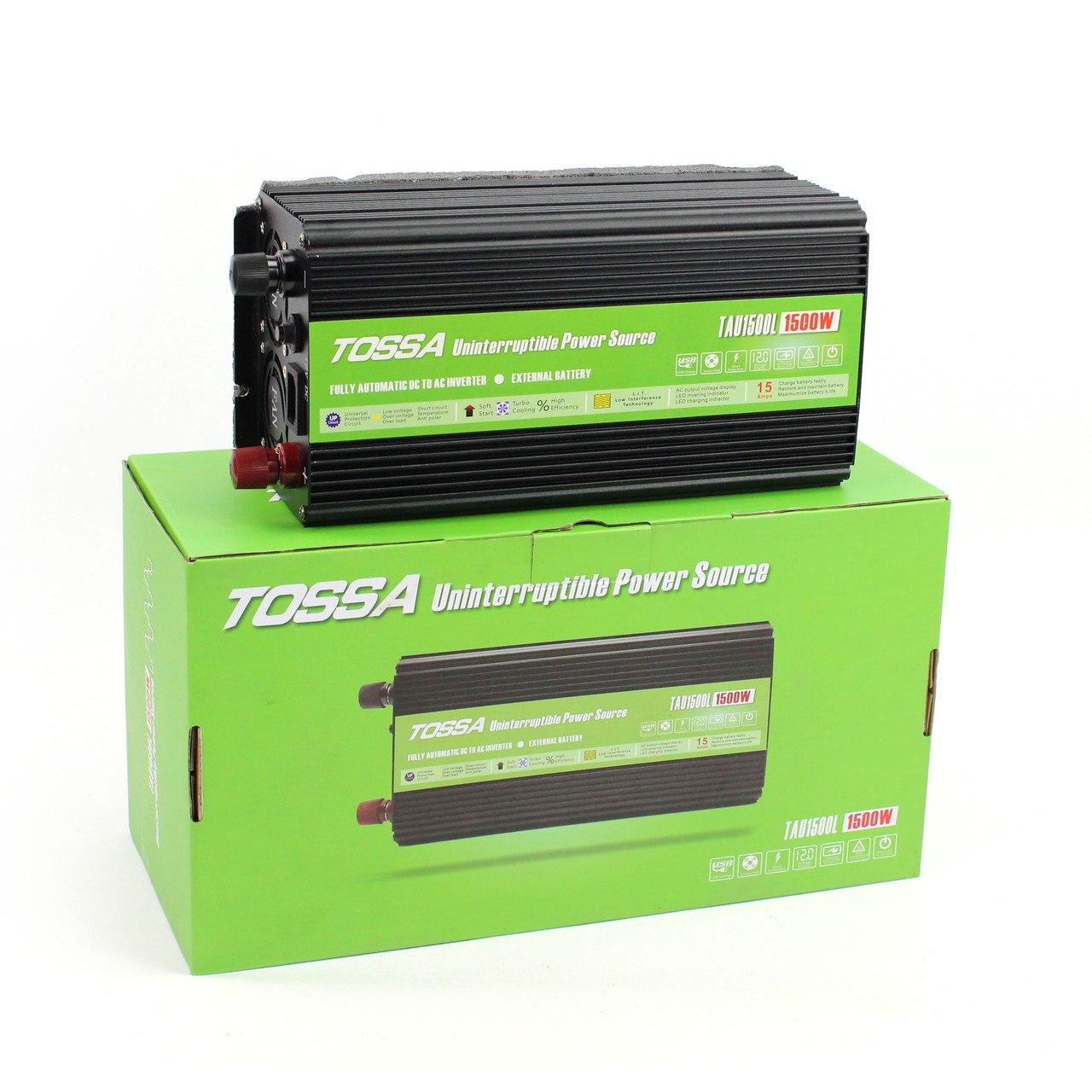 Перетворювач напруги для дому 12-220 V 1500 W Tossa TAU1500L з функцією UPS