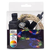 Гірлянда-хвіст 300 LED, різнобарвна, 3 метри, електромережа, фото 2