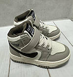 Кросівки дитячі високі хайтопи утеплені BBT  30 18.0 см  бежеві, фото 5