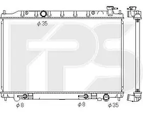 Радіатор охолодження Nissan MURANO 2003-2008 (Z50)