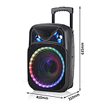 Портативна Bluetooth колонка NDR-W1315 з підсвічуванням, фото 4