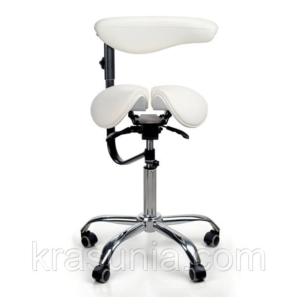 Стілець-сідло для майстра 8016-2 білий