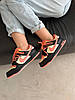 Жіночі кросівки Nike Dunk Low Black Pink Кеди Найк Данк Лоу чорні з рожевим шкіряні демісезон, фото 8