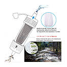 Фільтр портативний для води туристичний похідний Water Filter Straw блакитний, фото 11