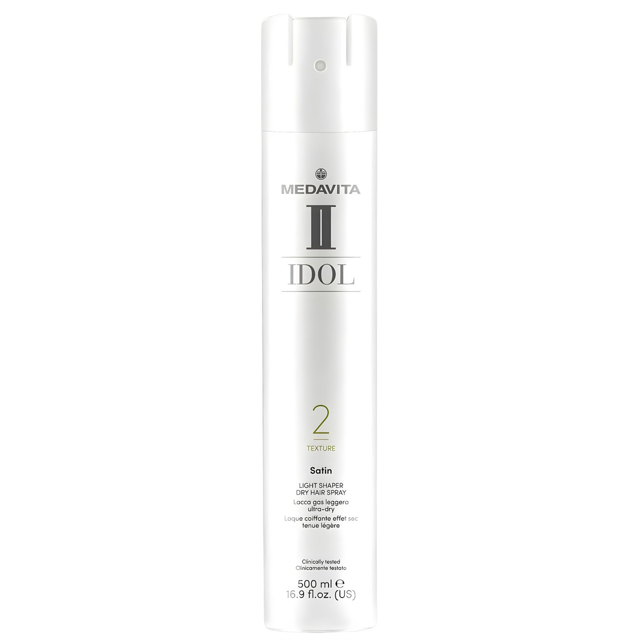 Лак для волосся легкої фіксації Medavita SATIN Idol Light Shaper Dry Hair Spray