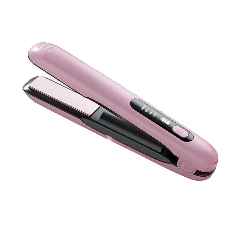 Бездротовий утюжок для волосся Hots Professional Hair Straightener and Curler, рожевий (HP3003-PN)