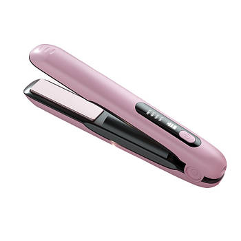 Бездротовий утюжок для волосся Hots Professional Hair Straightener and Curler, рожевий (HP3003-PN)