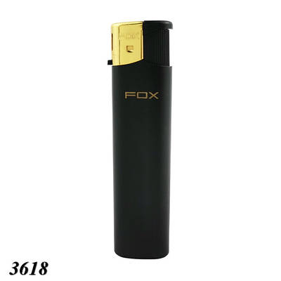 Запальничка п'єзо Fox 189 RBP прогумована Чорна (50шт)