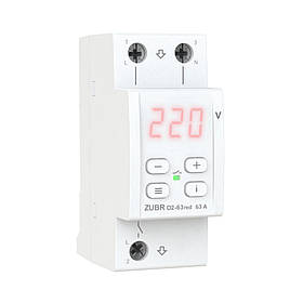 Реле напруги ZUBR 63А (max 80A) 13900 BA 2M D2-63red