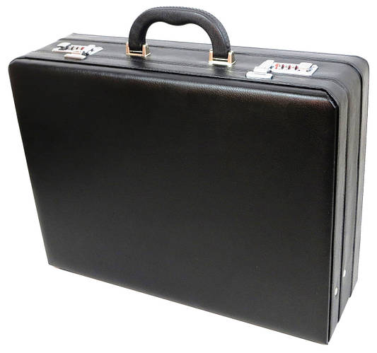 Кейс дипломат большой из экокожи Portfolio S1645426 Черный z115-2024 ...