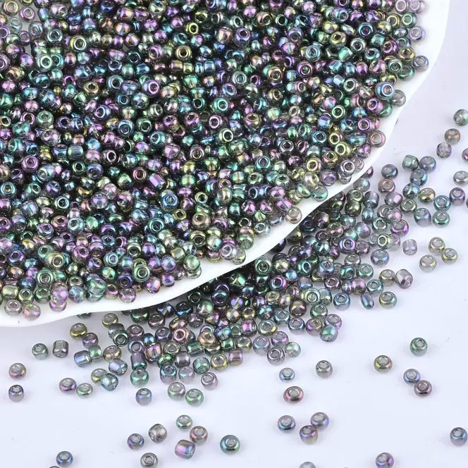 Бісер Бензиновий 2 мм 50 г Сірий, фото 1