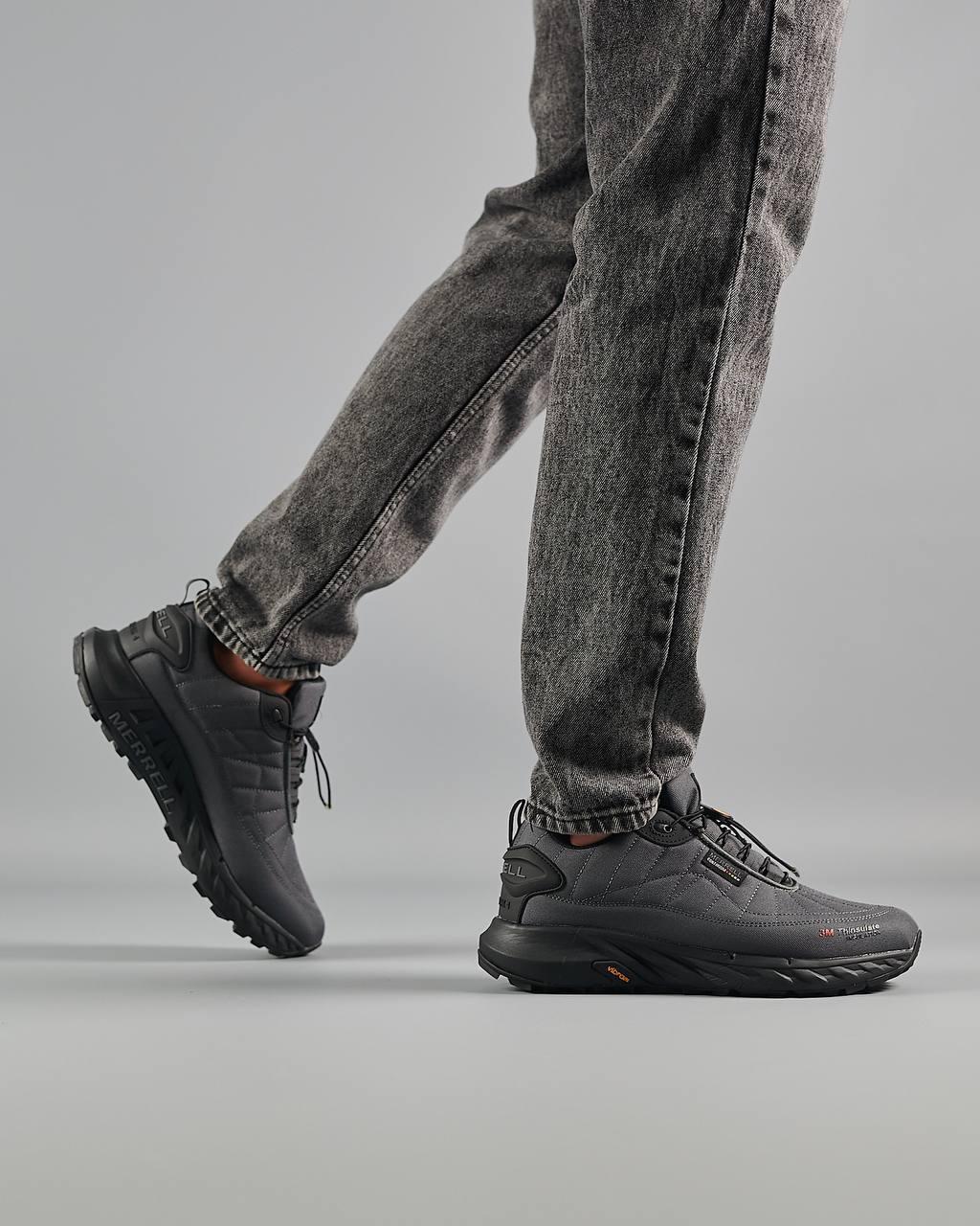 Чоловічі кросівки Merrell Continium 3M Trinsulate Termo Gray, єврозима осінні кроси сірі. Чоловіче взуття, фото 1