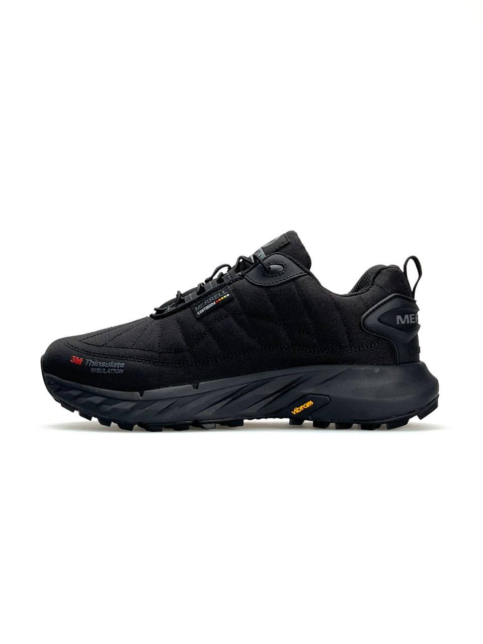 Чоловічі кросівки Merrell Continium 3M Trinsulate Termo Black Gray, єврозима кроси чорні. 41