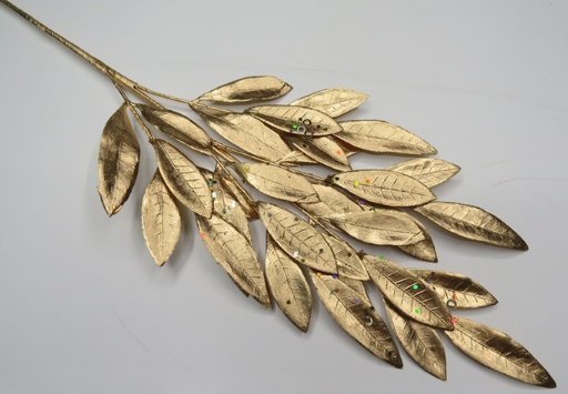 Гілка декор. 64см золото,глітер №974599/Yes!Fun/(24), фото 1