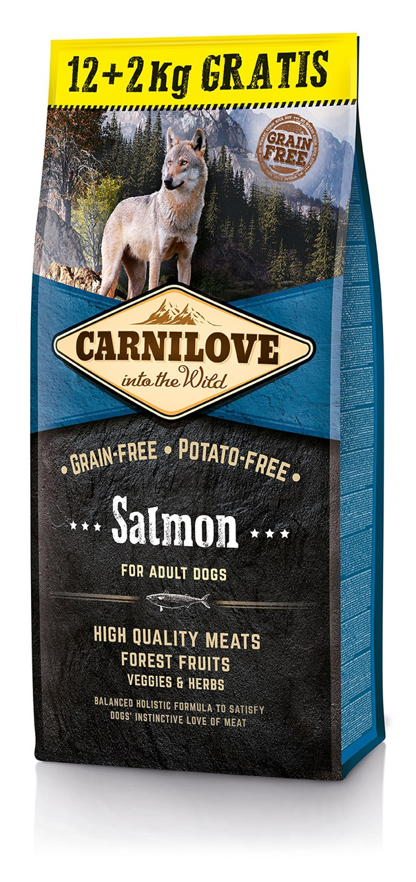 Беззерновий корм для собак усіх порід із лососем Carnilove Salmon Adult 12+2 кг