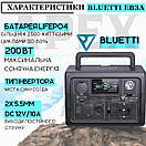 Зарядна станція Bluetti EB3A, 600 Вт, 268 Вт/год, станція для дому UPS, ДБЖ, на 1200 Вт пікове, фото 5