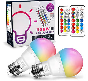 Світлодіодна RGB-лампочка Unisun BR16-SA50 змінювальна колір E27 з ДК еквівалент 40 Вт, фото 1
