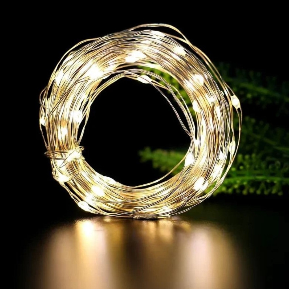 Гірлянда "Роса" 1000 LED, біла, 100 метрів, електромережа, фото 1