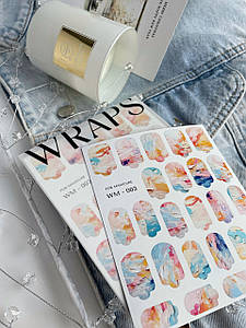 SLIDIZ Плівки для манікюру/WRAPS for manicure WM003