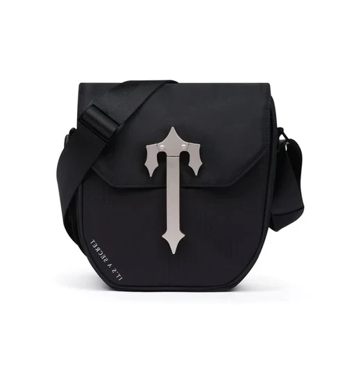 Сумка чоловіча наплічна Trapstar Cobra T Black/Silver