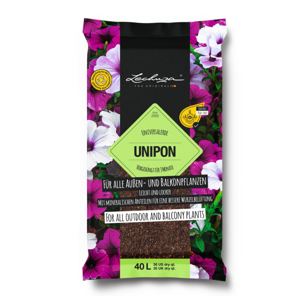 Субстрат Lechuza UniPON 40 л для вуличних і балконних рослин (Лечуза, Німеччина)