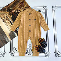 Дитячий в'язаний чоловічок, ромпер для новонароджених