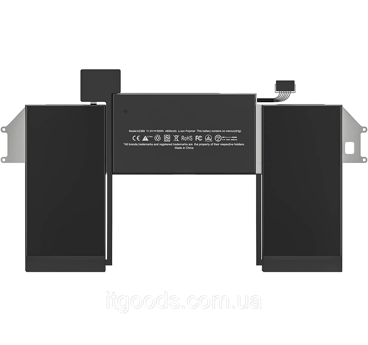 Акумуляторна батарея 4800mAh 11.4V 55Wh A2389 для MacBook Air 13" A2179 / Air M1 A2337 EMC3598 2020-2021