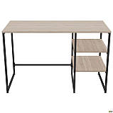 Стіл комп'ютерний Джет / Jet JT1200 (1187х550х750Н) каркас чорний/ стільниця Дуб Сонома, фото 4