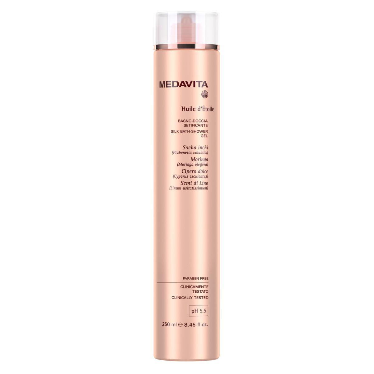 Гель шовковистий для душу і ванни Medavita HUILE D'ETOILE Silk Bath-Shower Gel