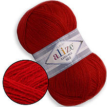 Alize LanaGold 800, Червоний №56