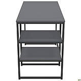 Стіл комп'ютерний Джет / Jet JT1200 (1187х550х750Н) каркас чорний/ стільниця Сірий Шифер, фото 4