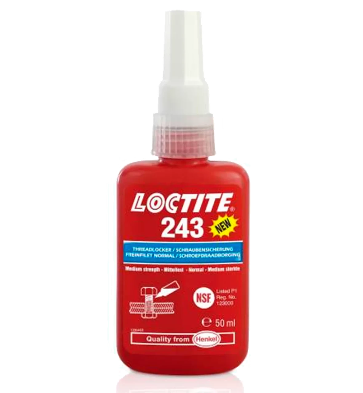 Loctite 243 (Локтайт 243) фіксатор різьби, середня міцність