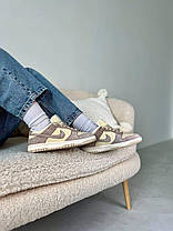 Жіночі кросівки Nike Dunk Low Sanddrift Кеди Найк Данк Лоу бежеві замшеві демісезон, фото 6