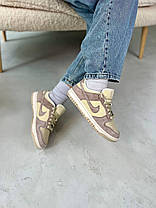 Жіночі кросівки Nike Dunk Low Sanddrift Кеди Найк Данк Лоу бежеві замшеві демісезон, фото 5