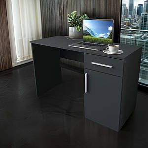 Стіл письмовий прямий Tobi Sho ST-0003 з тумбою 1200х760х500 Антрацит