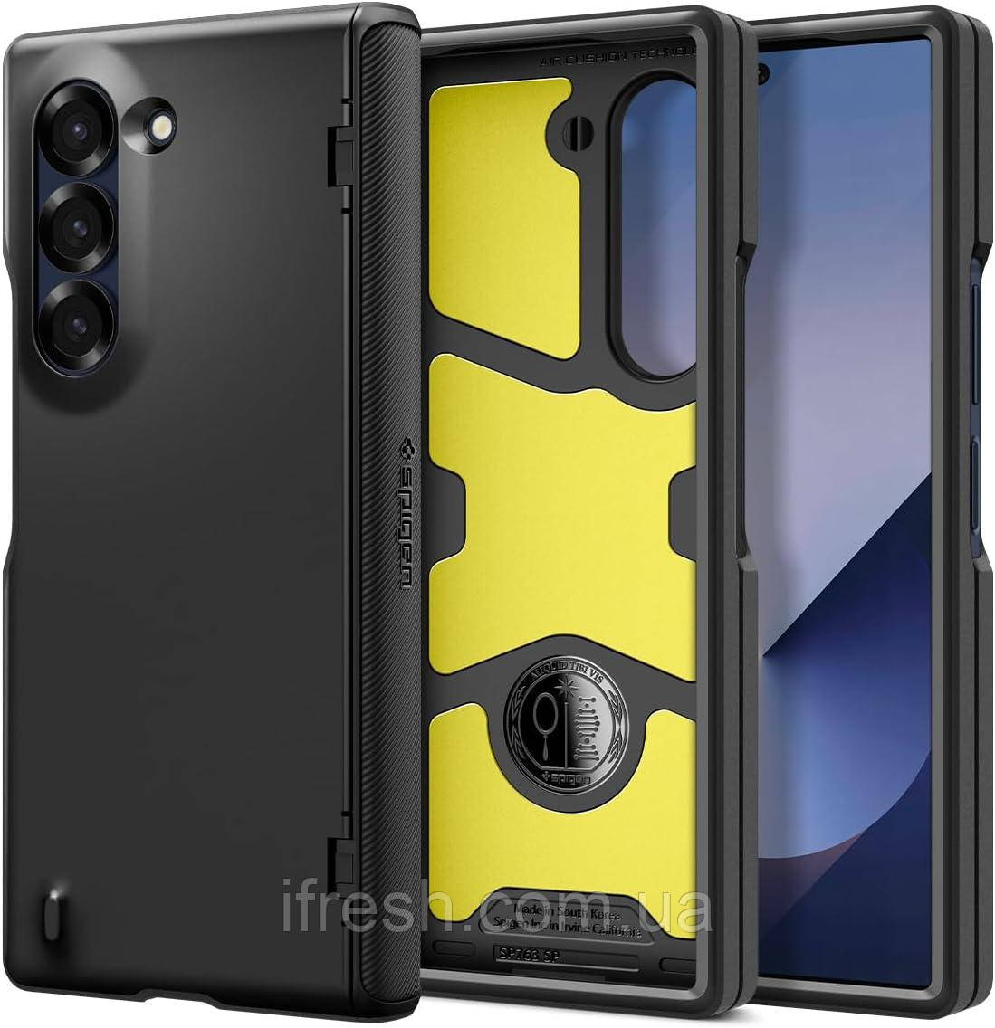 Чохол Spigen для Samsung Galaxy Z Fold 6 - Slim Armor Pro, Black (ACS07820), фото 1