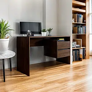 Стіл письмовий прямий Tobi Sho ST-0006 з висувними шухлядами 1250х755х516 Венге темний
