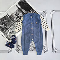 Дитячий в'язаний чоловічок, осінній ромпер для новонароджених