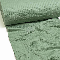 Сатин жатка (гофре), колір блідо-зелений, ширина 240 см (№5280)