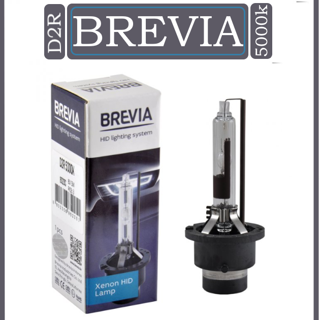 Автомобільна ксенонова лампа D2R 85v 35w 5000k "BREVIA" 1 шт