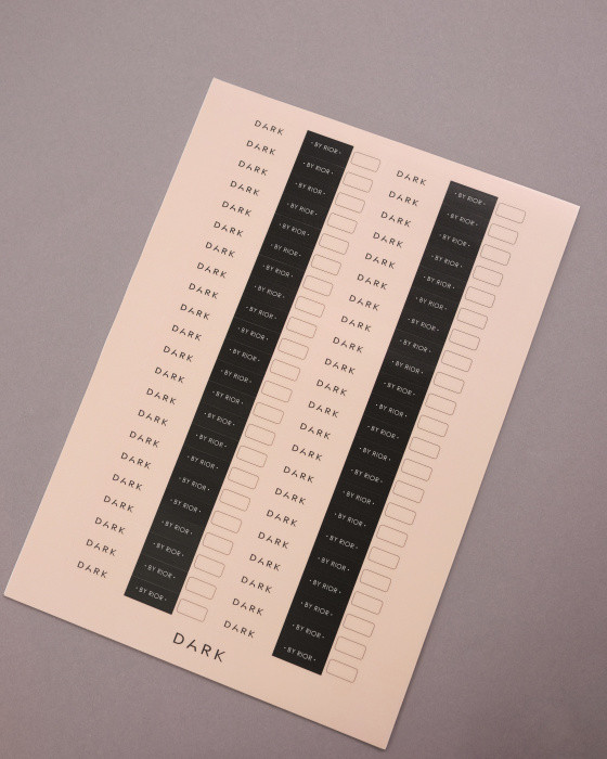 Наклейки на типсі Dark бежево-чорний, фото 1