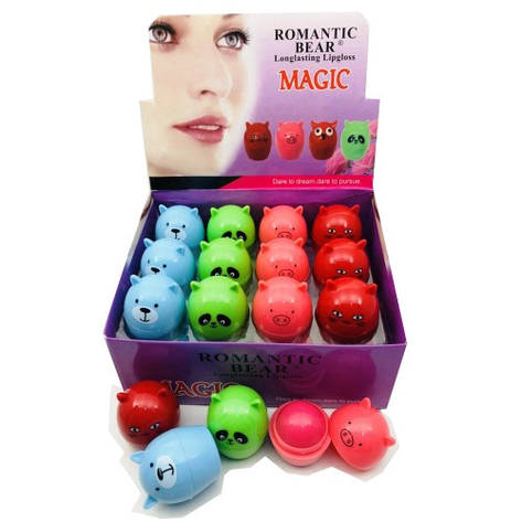Бальзам для губ Romantic Bear Longlasting Lipgloss Magic, фото 1