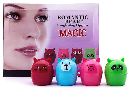 Бальзам для губ Romantic Bear Longlasting Lipgloss Magic, фото 2