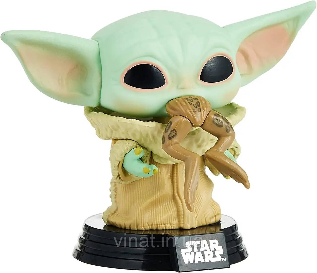 Колекційна фігурка Funko Pop Bobble Star Wars Mandalorian The Child with Frog Зіркові воїни Мандалорець Малюк Йода з жабою №379