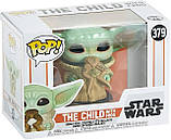 Колекційна фігурка Funko Pop Bobble Star Wars Mandalorian The Child with Frog Зіркові воїни Мандалорець Малюк Йода з жабою №379, фото 3