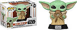 Колекційна фігурка Funko Pop Bobble Star Wars Mandalorian The Child with Frog Зіркові воїни Мандалорець Малюк Йода з жабою №379, фото 4